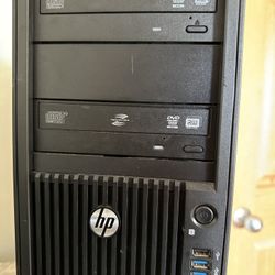 HP Workstation Computer Desktop 32 Gb RAM and SSD plus 1TB disk drive. DVD-RW, WiFi