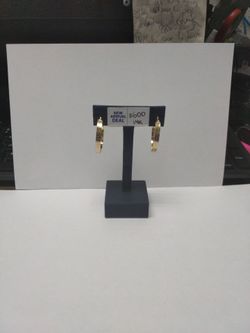 14k bangle earrings