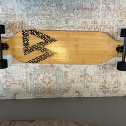 Magneto Bamboo longboard 38.5” X 9” w/ Upgraded Bearings