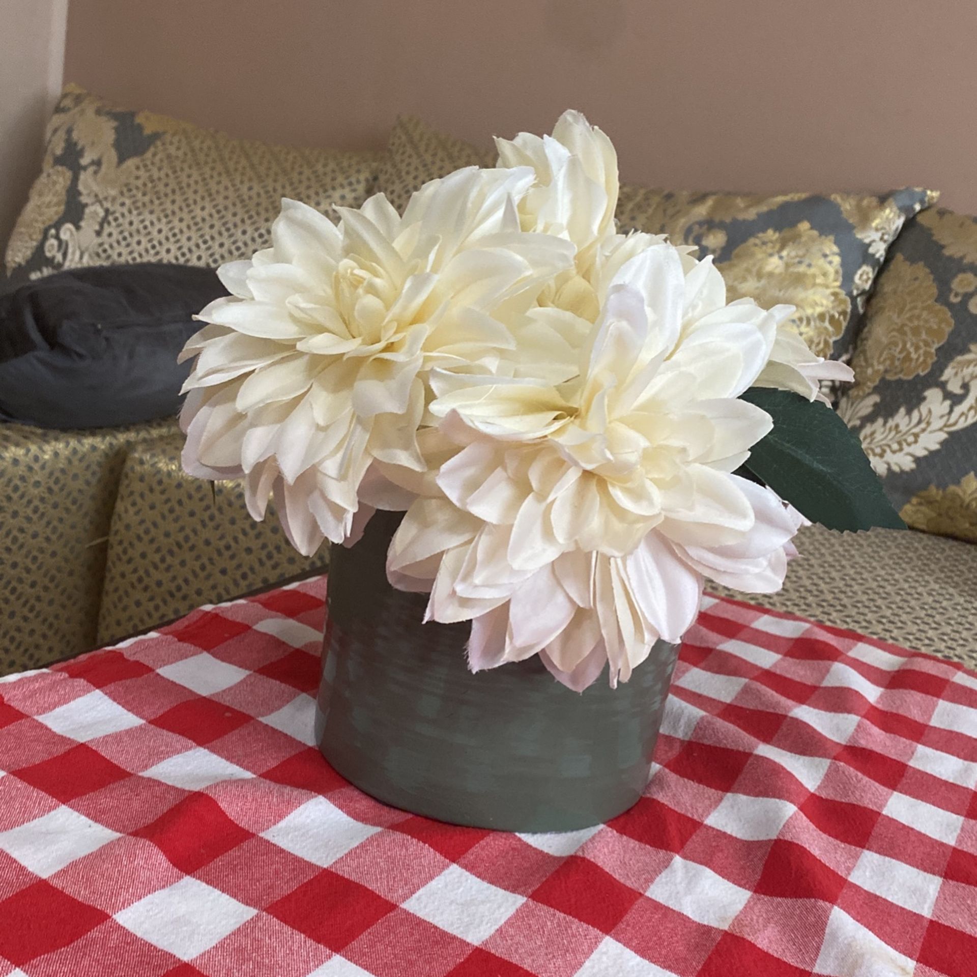Faux Flower Pot