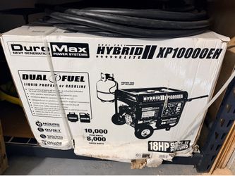 DuroMax XP10000EH Dual Fuel Generator – Brand New, Never Used