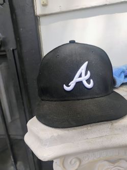 Atlanta Braves Black Fitted Baseball Cap