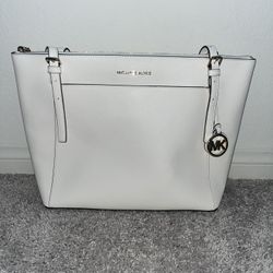 Lg. White MK Tote Bag