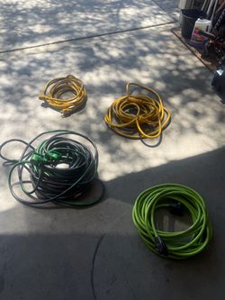 Lot of 4 Extension Cords