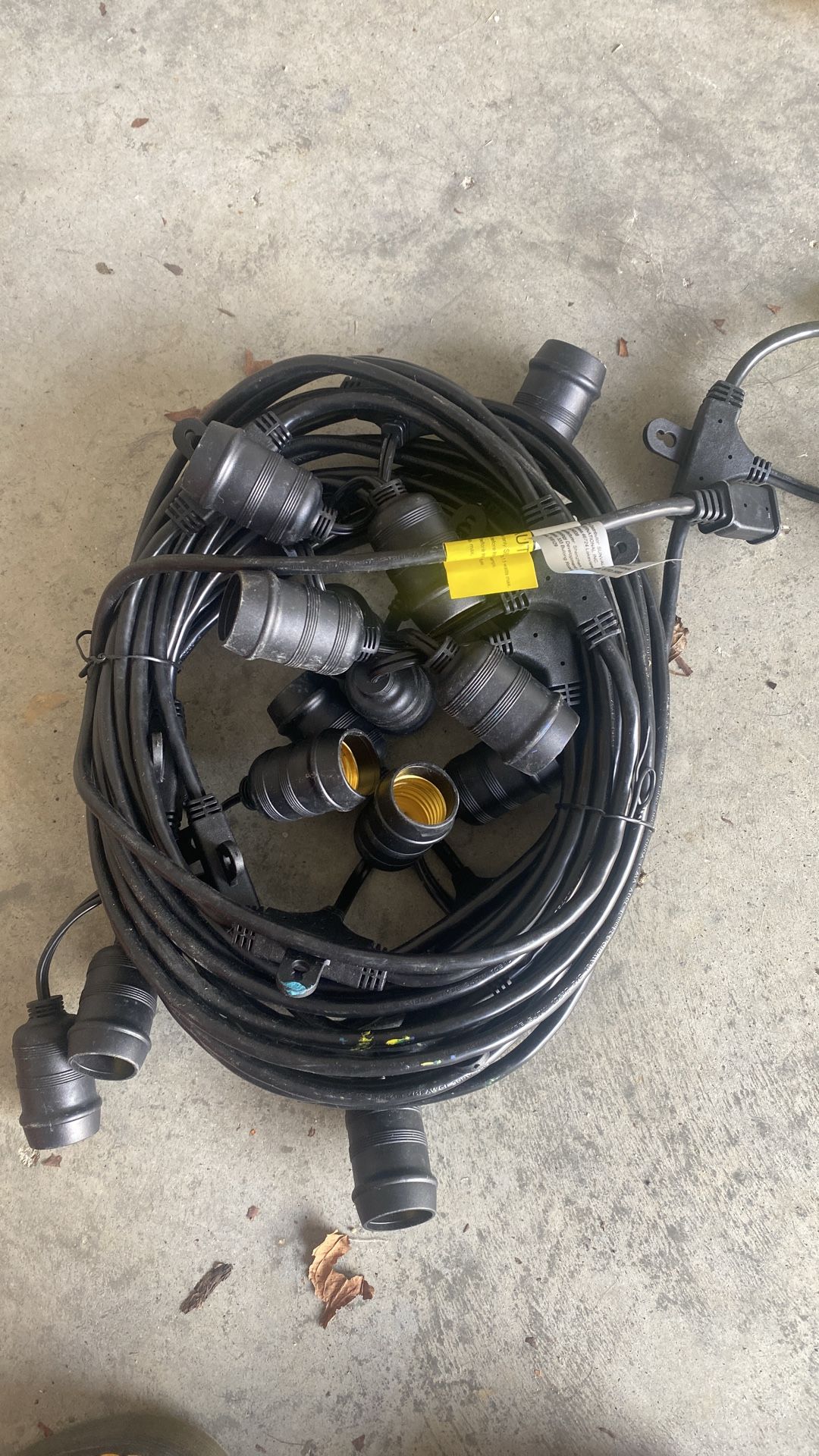 Outdoor String Lights - No Bulbs