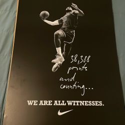 LeBron 38,388 Points Poster Nike