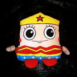 Wonder Woman Comic RARE Cube Plush Stuffed Animal Plushie Doll Toy