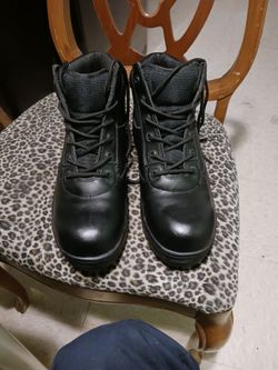 Rothco Forced Entry Black Leather Safety Comfort Tactical Boots Man's size 11