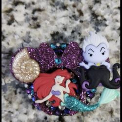 Little Mermaid Id Badge Holder Reel 