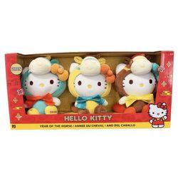Hello Kitty Year of the Horse 8-Inch Plush 3-Pack