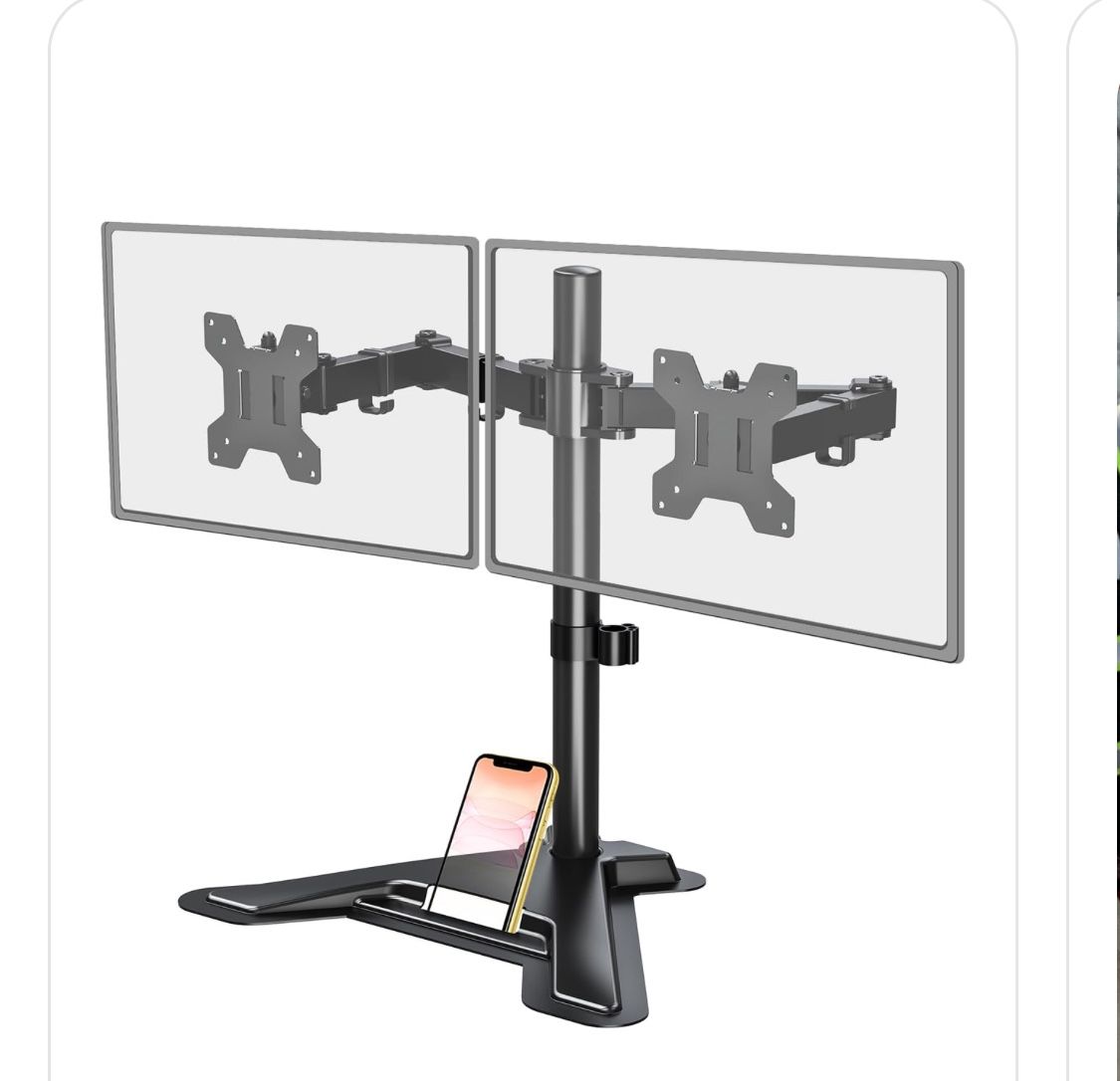 Double Computer Monitor Stand
