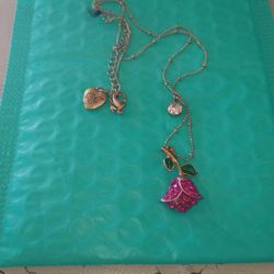 Betsey Johnson Rose Necklace