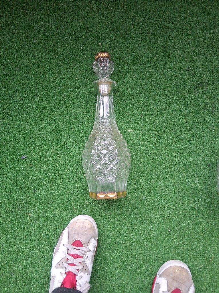Designer Gless Bottle With Gless Cork Top