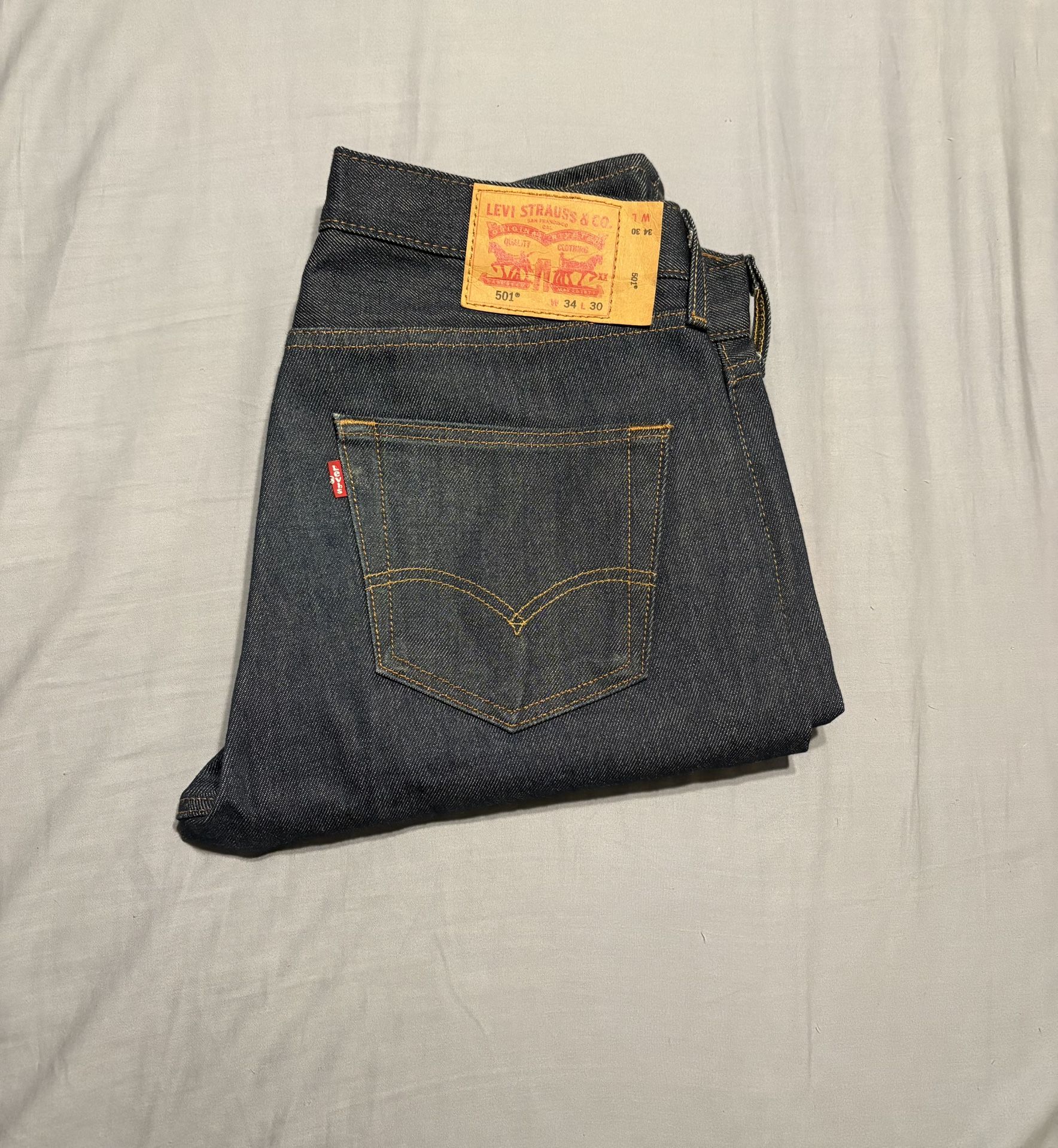 Men’s - Blue - Levi’s 501s - Size 34-30