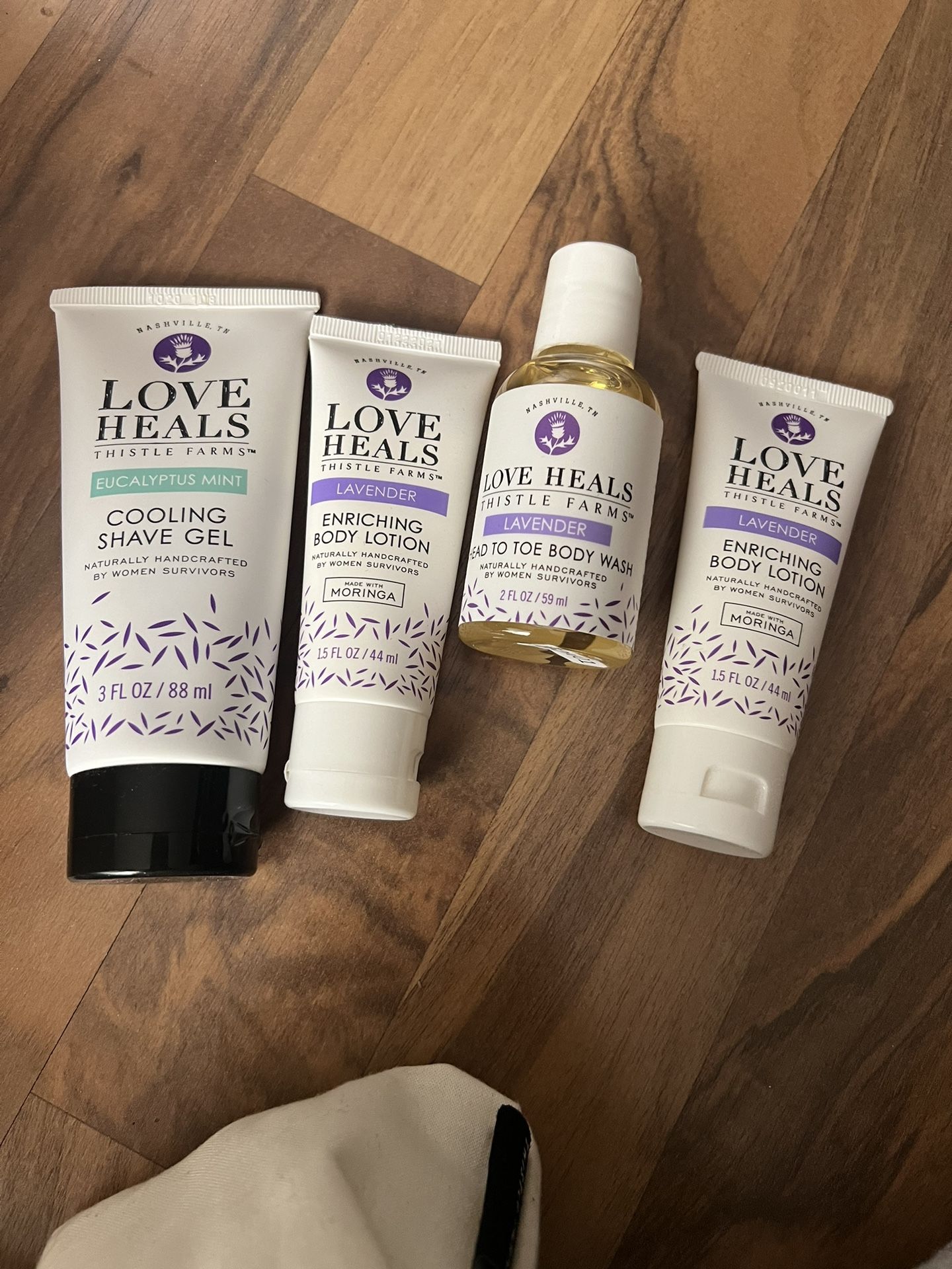 Love Heals Thistle Farms Lotion Travel Pack Brand New!!