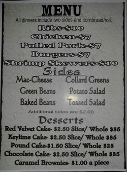 BBQ Dinners for sale today!