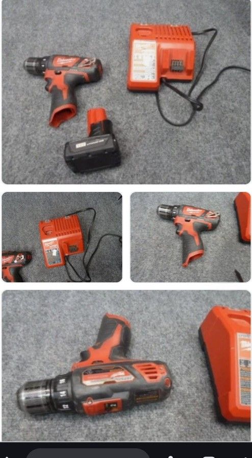Milwaukee M12 Drill Driver & Battery & Charger