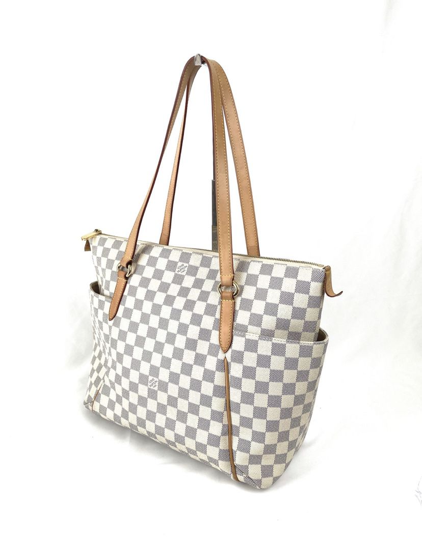 Louis Vuitton Totally Damier Azur MM Shoulder Bag 