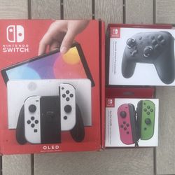 Nintendo Switch OLED Bundle ( All Items Brand New ) Deal ! 