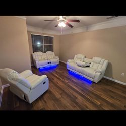 New recliner set in box with LED light
