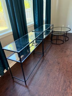 ***Bundle*** Wayfair 2-Console Tables & 2 Coffee Nesting Tables