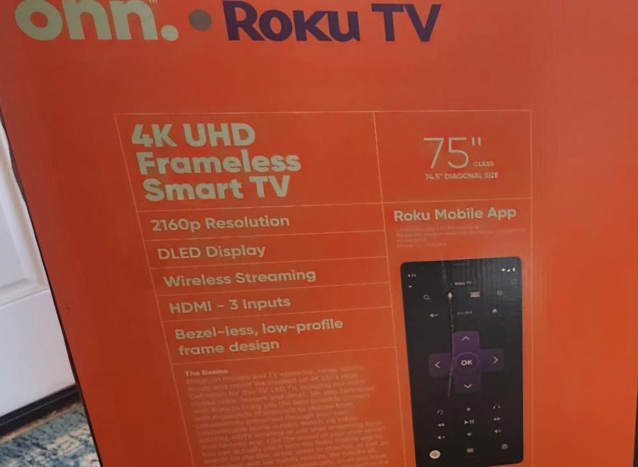 TV ONN SMART 75".