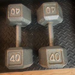 40 Lb Dumbbell Set $ 85