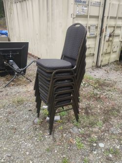 Stackable Banquet Chairs Set of 6