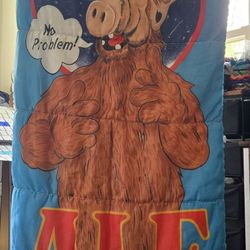 Vintage Alf Sleeping Bag. 1987 Small Flaws