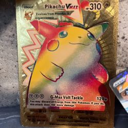 Pikachu Vmax Golden Rainbow Card