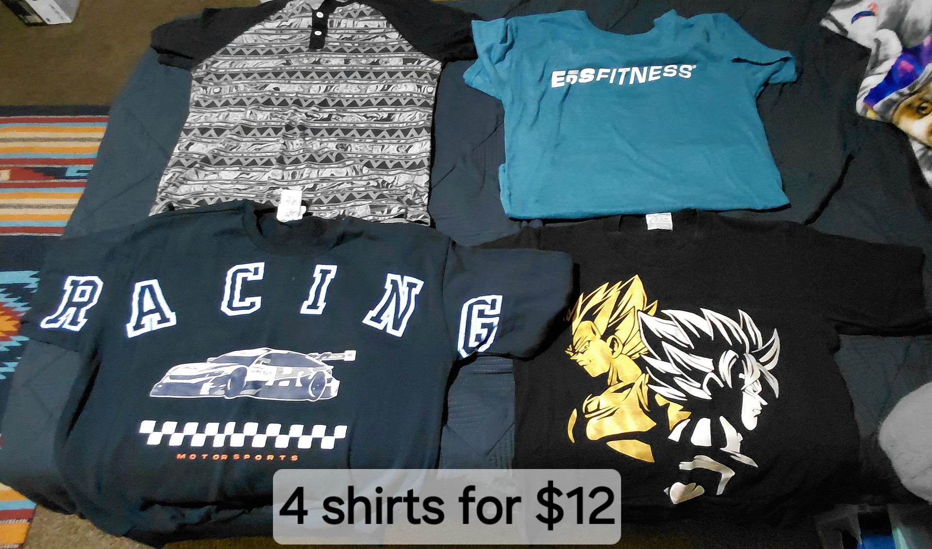 4 shirts for $12