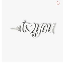 James avery I Love You Script Charm