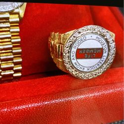 HLSR Rodeo Ring With Diamonds- 14k Gold! 