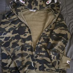 Green Bape  Zip Up Lmk