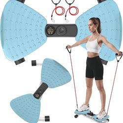 Waist Twister Machine, Adjustable Exercise Twist Board for Women Men, Noiseless Ab Twister for Home Gym Equipment, 330 lbs Capacity | Track Time, Reps