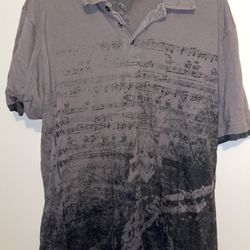 Skull And Music Note Polo XXL