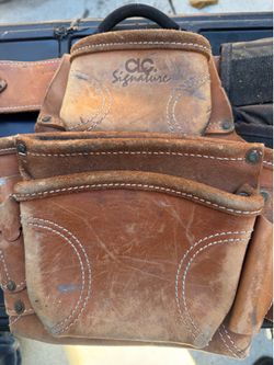 Leather tool belt
