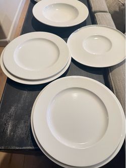 Various White Ariane Fine Porcelain Plates/ Bowls NEW!
