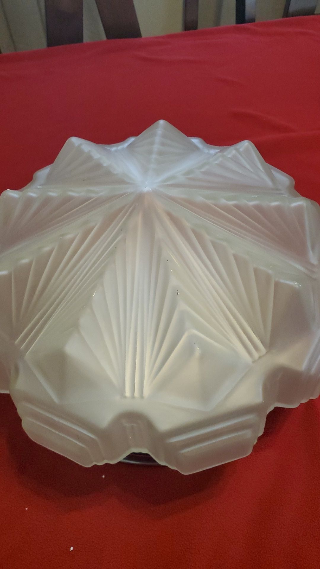 Art Deco glass light fixture