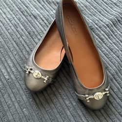 Coach Leather Flats, Size 7-7.5