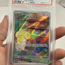 2023 Pokemon SVI EN Fidough 213/198 Illustration Rare PSA 8 Scarlet & Violet 