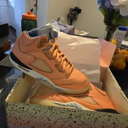 Size 7 (GS) - Jordan 5 Retro x DJ Khaled Mid We The Best - Crimson Bliss