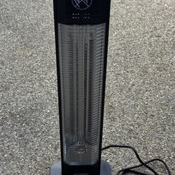 Patio Heaters for Outdoor Use, Haimmy 34-Inch 1500W Indoor & Outdoor Electric Infrared Heater with 3 Heat Levels, IPX5 Waterproof, Tip-Over & Overheat