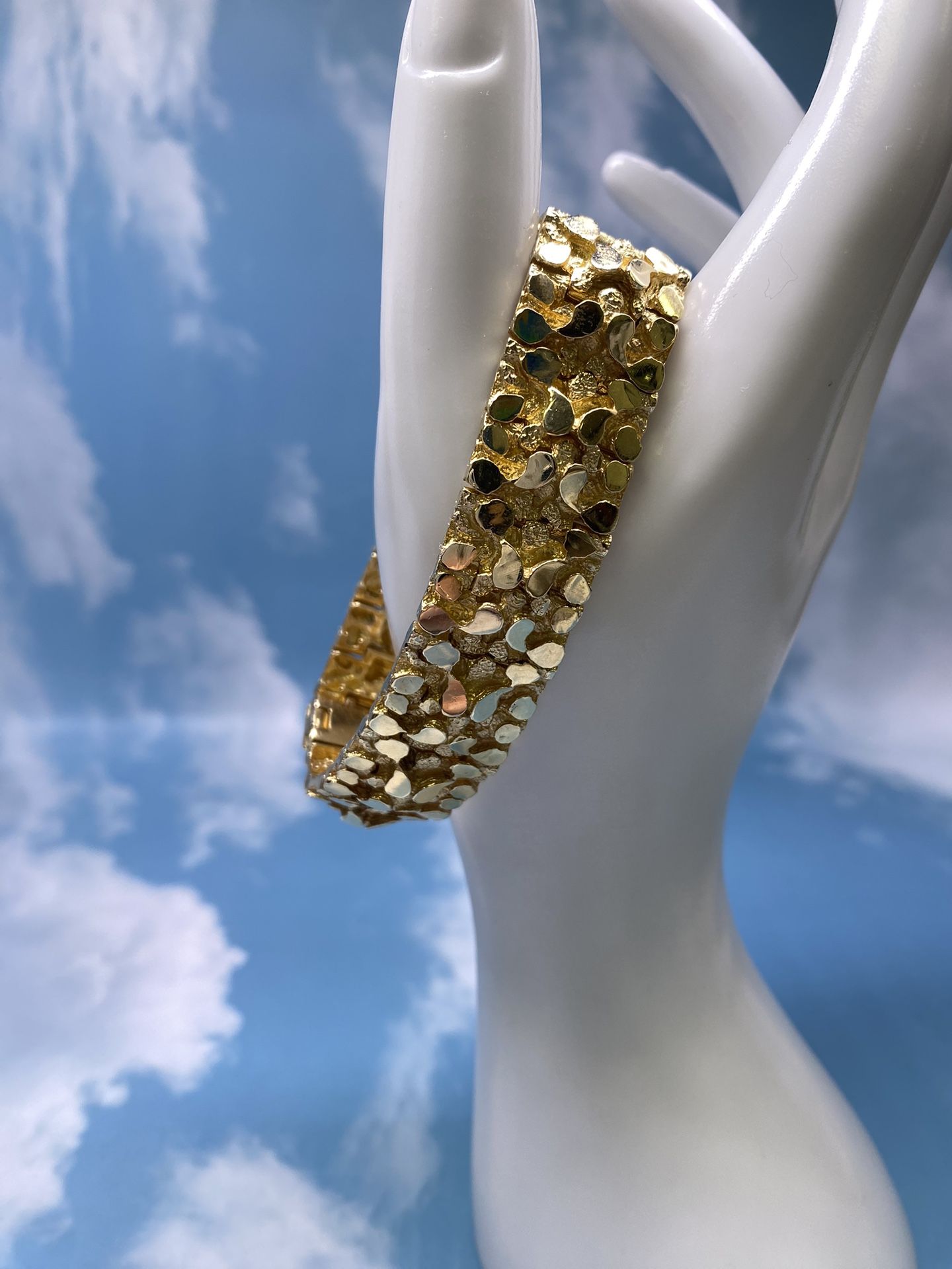 14k Nugget Bracelet