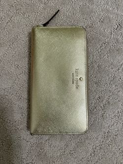 Kate Spade New York Gold Zip-Around Wallet