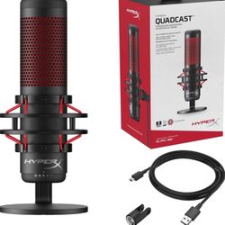 HyperX Quadcast Pc, streaming or recording microphone. 