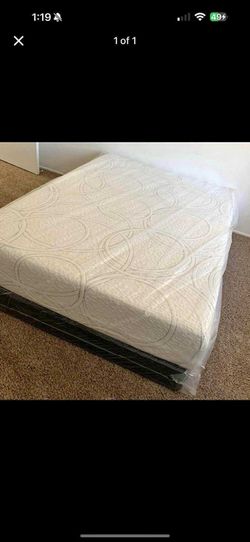 Set White Memory Foam Full Size 14 Inch 