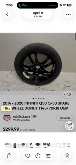 Infinity spare tire