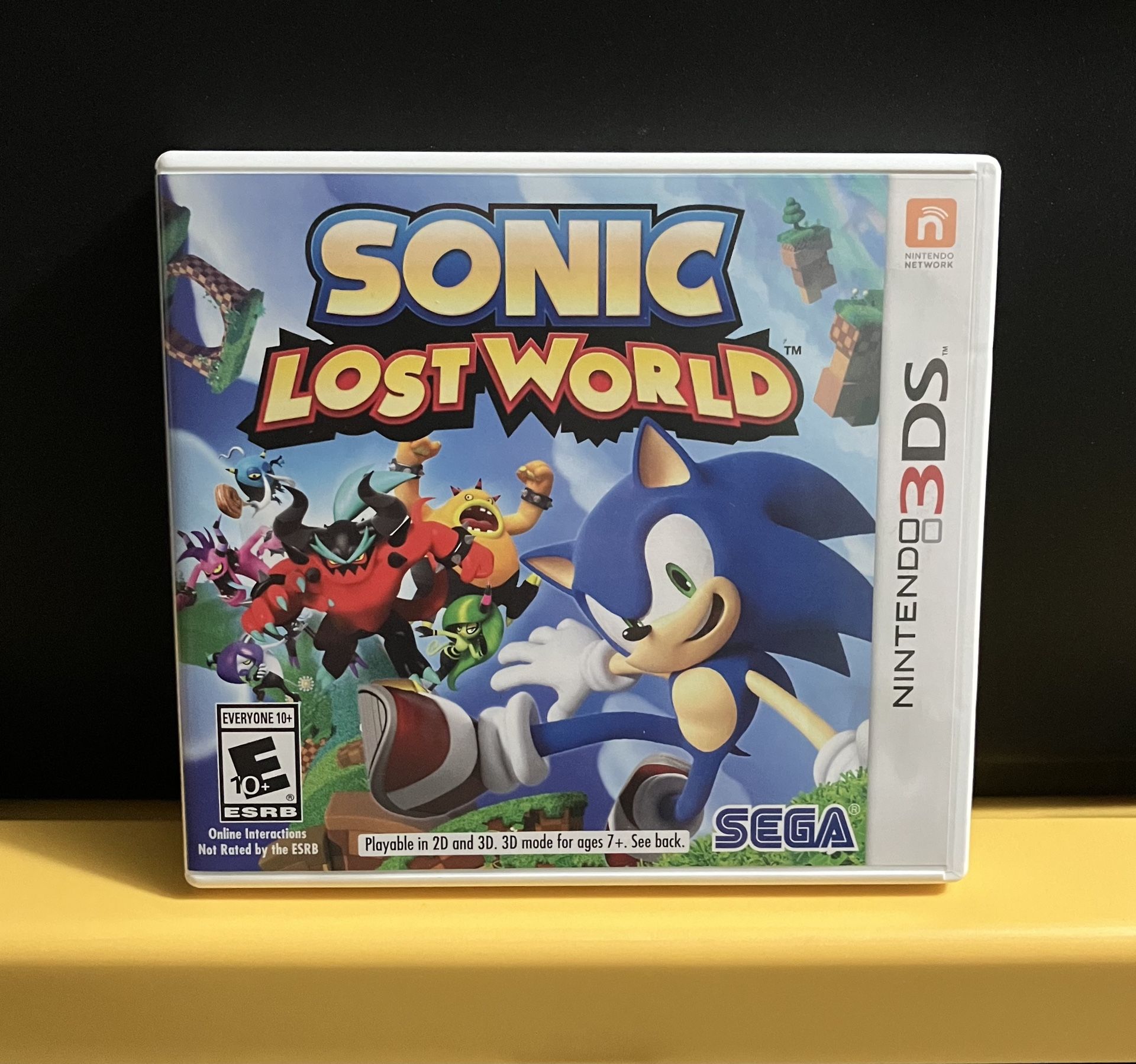 Sonic The Hedgehog Lost World for Nintendo 3ds 2ds XL or new console system Complete