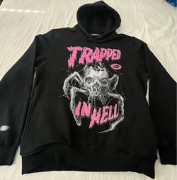 Roku Studio "Trapped in Hell" Black Pullover Hoodie.  Size L